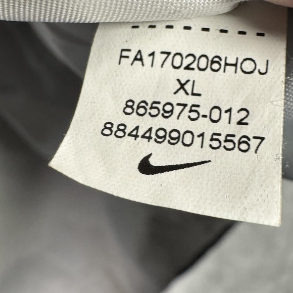 Nike Vest Mens XL Gray Puffer Sideline Hyperwarm Full Zip Running 865975-012 - Picture 7 of 11